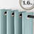 Grommet Room Darkening Linen Textured Curtain-607110989-607110984