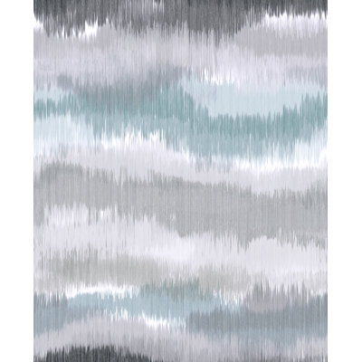 Luxe Haven Ikat Waves Peel and Stick Wallpaper