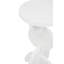 White Finish Mango Wood Abstract Side Table-1572757261