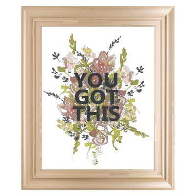 Art mural Uplifting Blooms - 22 po x 26 po - Cadre en bois naturel