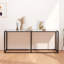 Hefling Glass Top Console Table-1355296466-1355296479