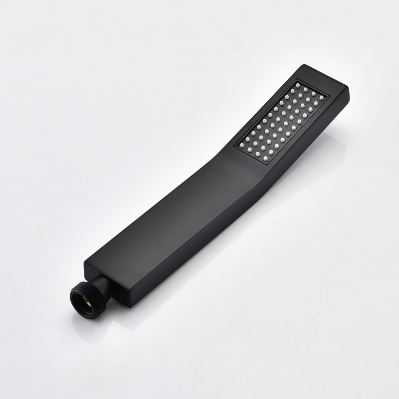 Douche de plafond de salle de bain noir mat - à main et tête de 10 po, Noir mat