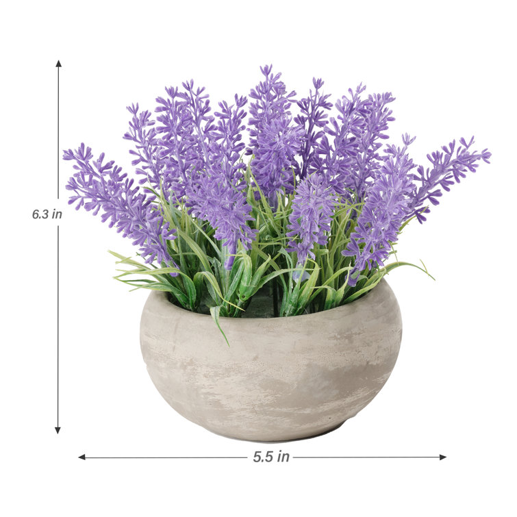 D-groee Artificial Flowers Fake Lavender Flowers, Silk Lavender Plant Stems Bouquet for Indoor Lavender Decor Home Office, Outdoor Decoration Wedding