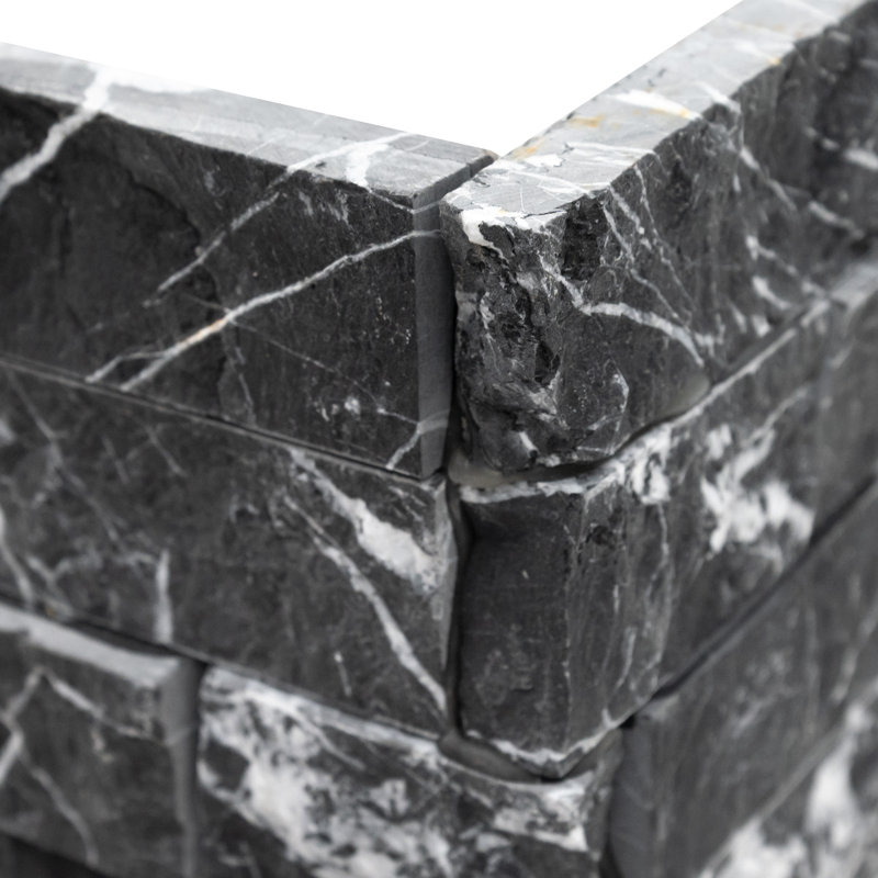 Stonecrest 6 in. x 18 in. Split Face Natural Stone Ledger Corner Wall Tile, Cavern Oscuro