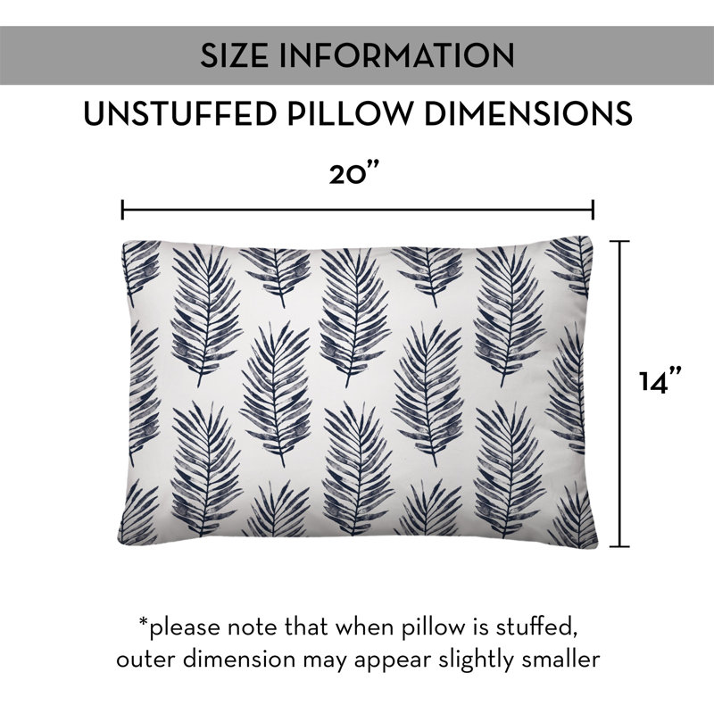 Outdoor Rectangular Pillow Cover & Insert, Navy