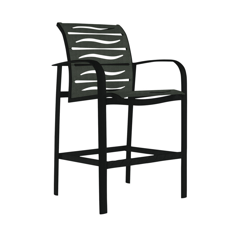 Tabouret de bar 28 po Laguna, Obsidienne, Obsidienne