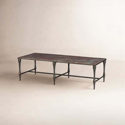 Sandra Coffee Table-Smoke And Russet Marble