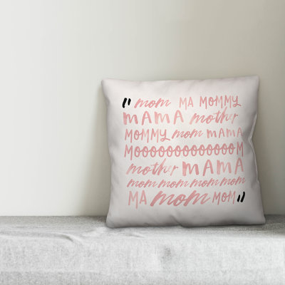  Mom Conversation Throw Pillow