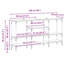 Console Table 160 X 29 X 80 Cm Engineered Wood-1579901280