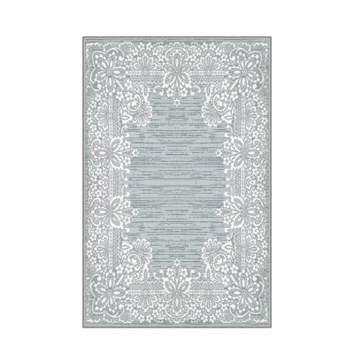 Tapis d'entrée élégant, 31,5 po x 78,7 po | 100% polyester, hauteur des poils de 0,4 pouce | Pois antibactérien et antidérapant en feutre de PVC | Lavable à la machine, conception tissée durable | Parfait pour les vestibules et les espaces de vie