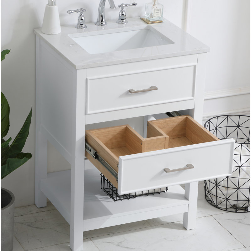 Ensemble de meuble-lavabo simple 24 po Sinclaire, Blanc