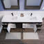 Ensemble de meuble-lavabo mural double 84 po Batoul Spring-71270892