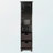 Foster Black Finish 3-Pc Storage Cabinet with 2-Corn Husk Baskets, 70.74'' H X 17.89'' W X 12.71'' D