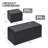 Upholstered Storage Ottoman Bench Set, Button Tufted Storage Bench with 2 Ottoman Footrest Footstool