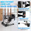 Folding Patient Transport Lift Chair | 4-in-1 Rollator Commode & Shower Safety Seat with Adjustable Width