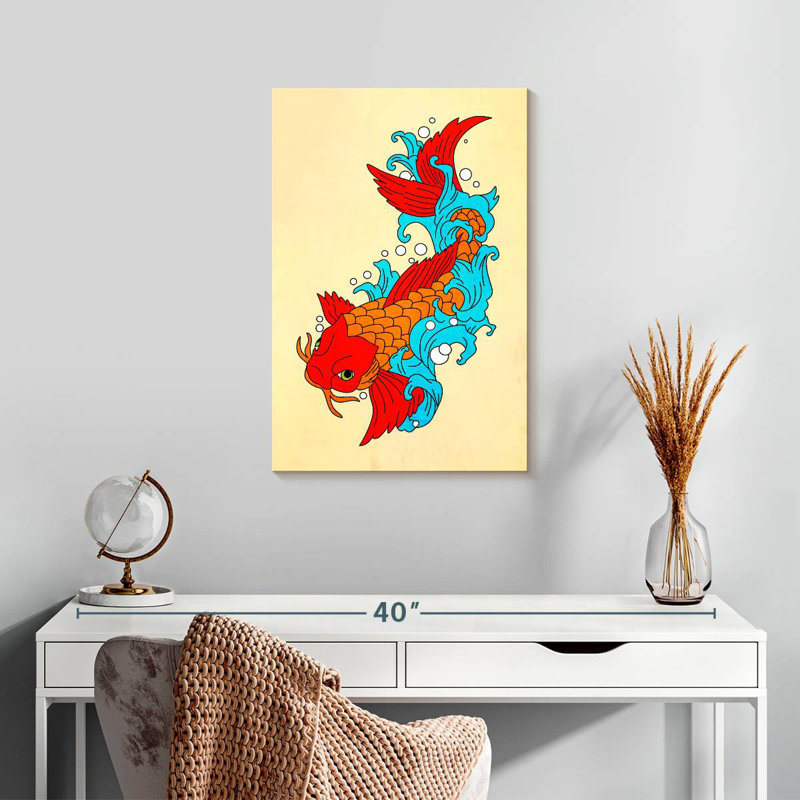 Brampt Koi Fish II, 24" H x 16" W
