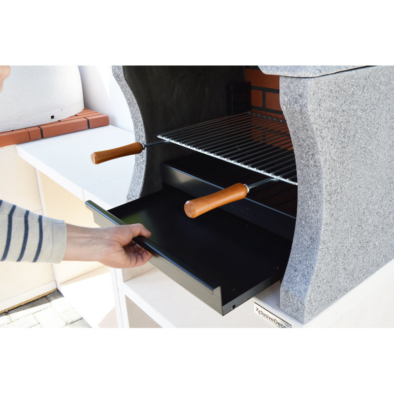 Firenze Charcoal Barbecue with Side Table