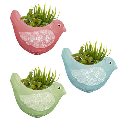 Ensemble de pots à fleurs suspendus 3 pièces Akilan