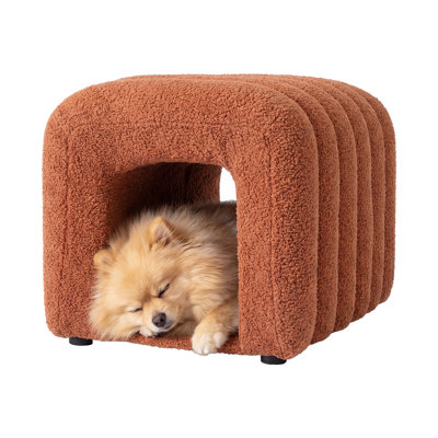 18.9"W Channel Tufted Upholstered Ottoman