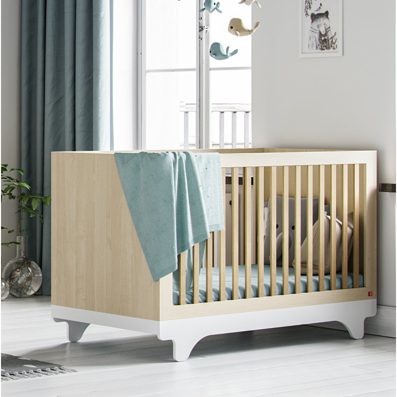 Ankeny 2 Cot Bed, Birch/White