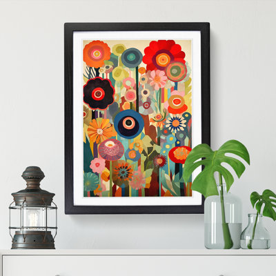 Retro Flowers Vol.4 Framed Print