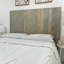 Tête de lit en bois massif à finition gris-gris Canyon River avec grain de bois naturel lisse, panneaux muraux fabriqués à la main, décor de chambre moderne bord de mer-1214174729