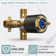 Digital Display Shower Faucet Set with Rough-in Valve