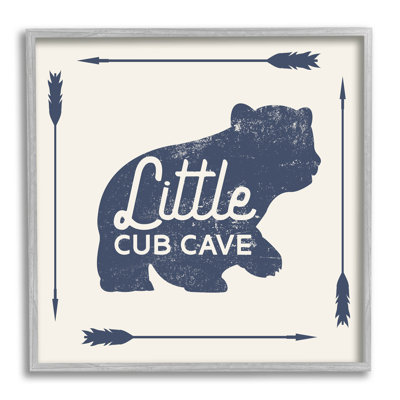 " Little Cub Cave Bear Sign " by Lil' Rue