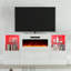 Meuble télé lustré de 68 po avec foyer de 35,6 po Bhhatu-550072459