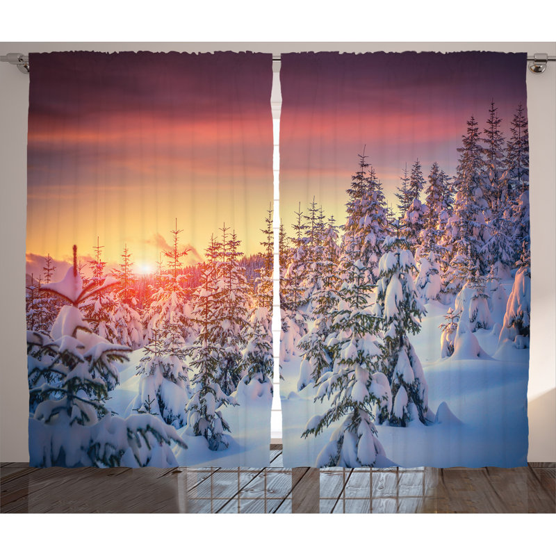 Semi Sheer Curtain Pair, 54" W x 90" L