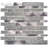 Lavera Noire Interlocking 12 in. x 12 in. Glass Metal Blend Mosaic Wall Tile