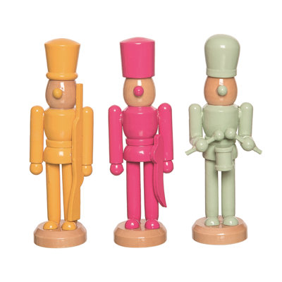  Ensemble de 3 mini décorations de Noël en forme de casse-noisette