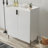 2 Doors Home Wine Bar Cabinet with Adjustable Shelves, Soft-Closing Hinges, and Durable Moisture-Resistant Wood for Modern Living Spaces