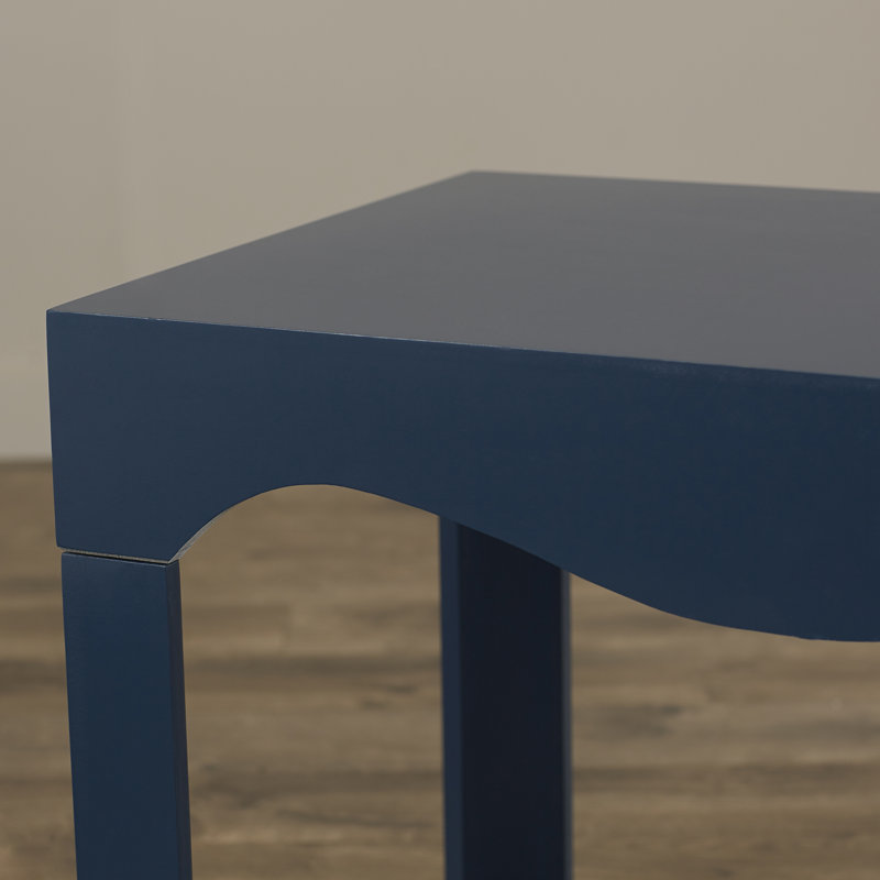Dunlin Solid Wood Coffee Table, Dark Blue