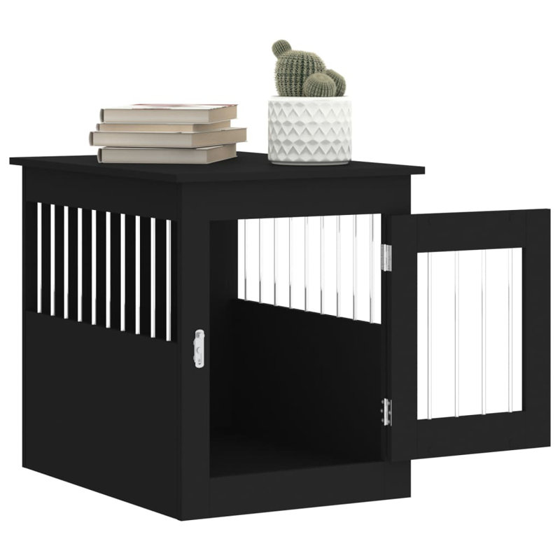 Pet Crate, 65cm H x 55cm W x 75cm D, Black