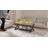 39.4" Black Rectangular Coffee Table with Storage Shelf for Living Room,350lbs Load Capacity, Easy Assembly-1764413664-1764413665