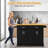Llaneli Kitchen Island, Rolling Kitchen Cart with Storage Drawers-1228234395