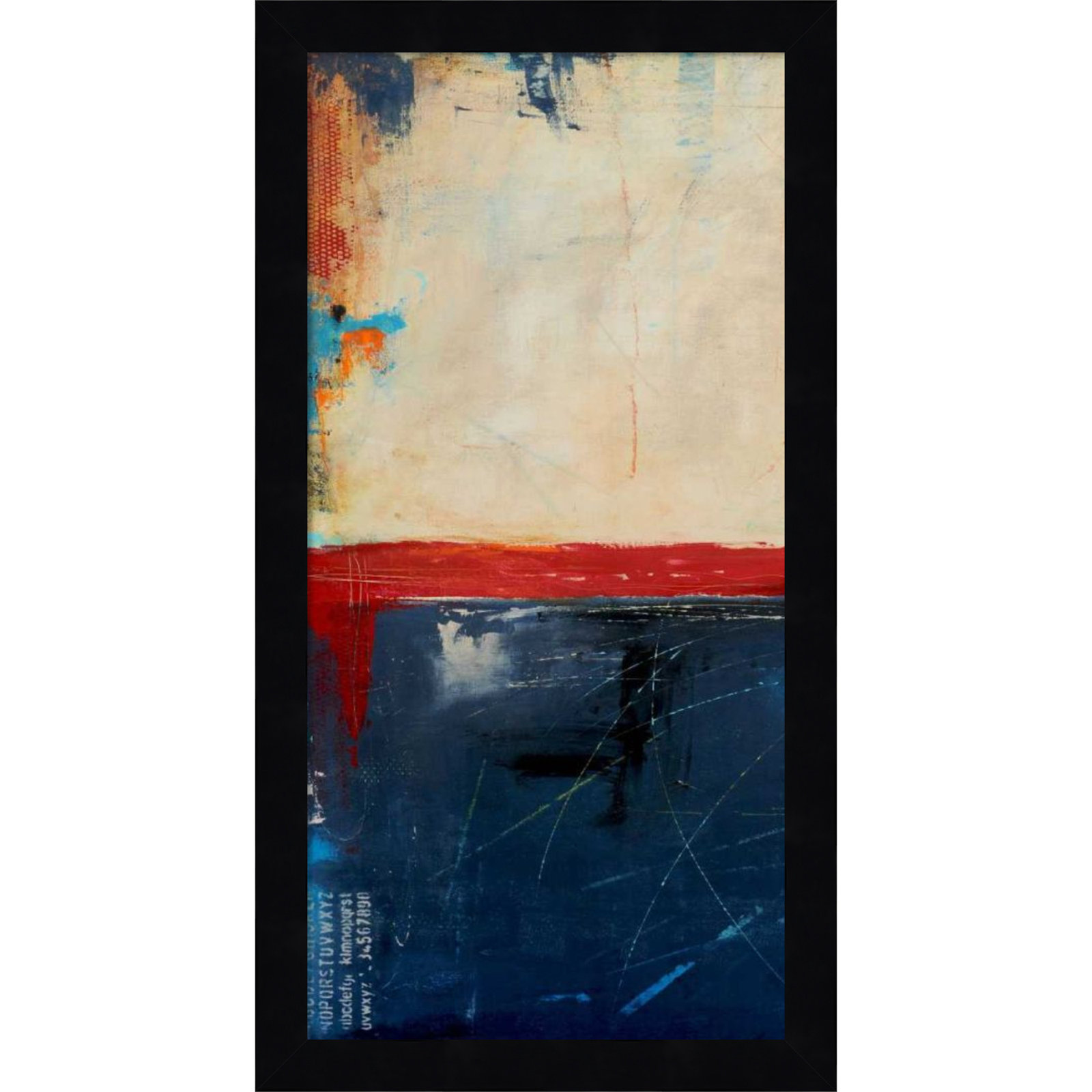 LA Strip No. 1 Print by Erin Ashley, 17" H x 9" W, Black