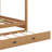 Queen-Over-Queen Rustic-Style Wooden Bunk Bed With Ladder & Pull-Out Trundle Bed-198832577