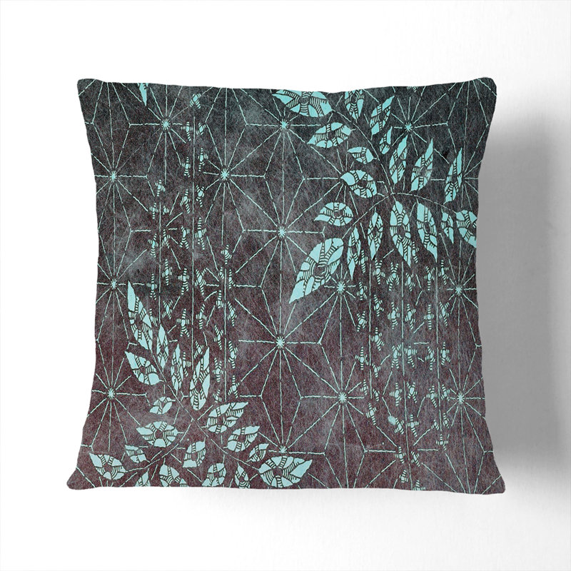 Floral Square Cushion, 40cm H x 40cm W x 15cm D