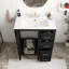 Ensemble de meuble-lavabo autoportant 30 po avec cadre en bois massif et plateau en céramique