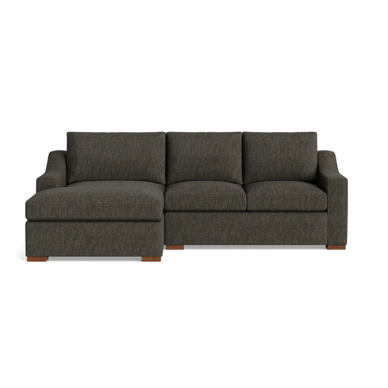 Lucca Sectional, Left Hand Facing, Performance Weave - Onyx