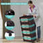 Armoire de rangement pliable 20 po, 5 niveaux, pliable avec roulettes - standard