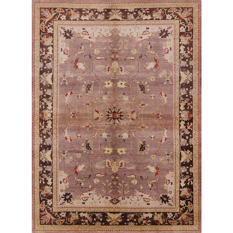 Tapis brun à motif oriental, Rectangle 2 pi x 3 pi