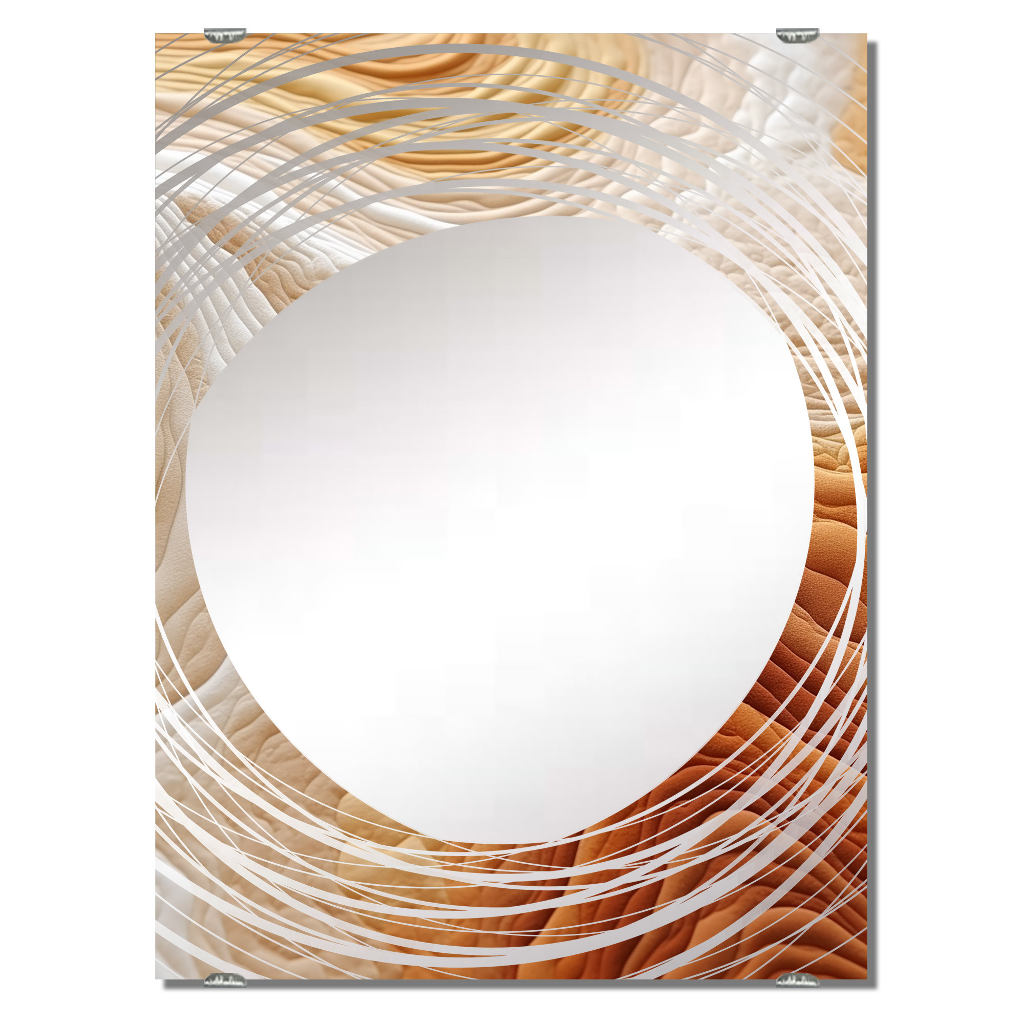 East Urban Home Marimon - Abstract Collages Big Wall Mirror MIR131754 ...