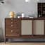 Buffet en rotin de style japonais