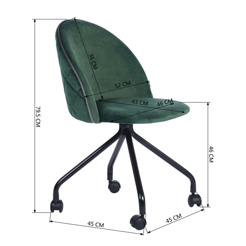 Ackley Office Chair, Green