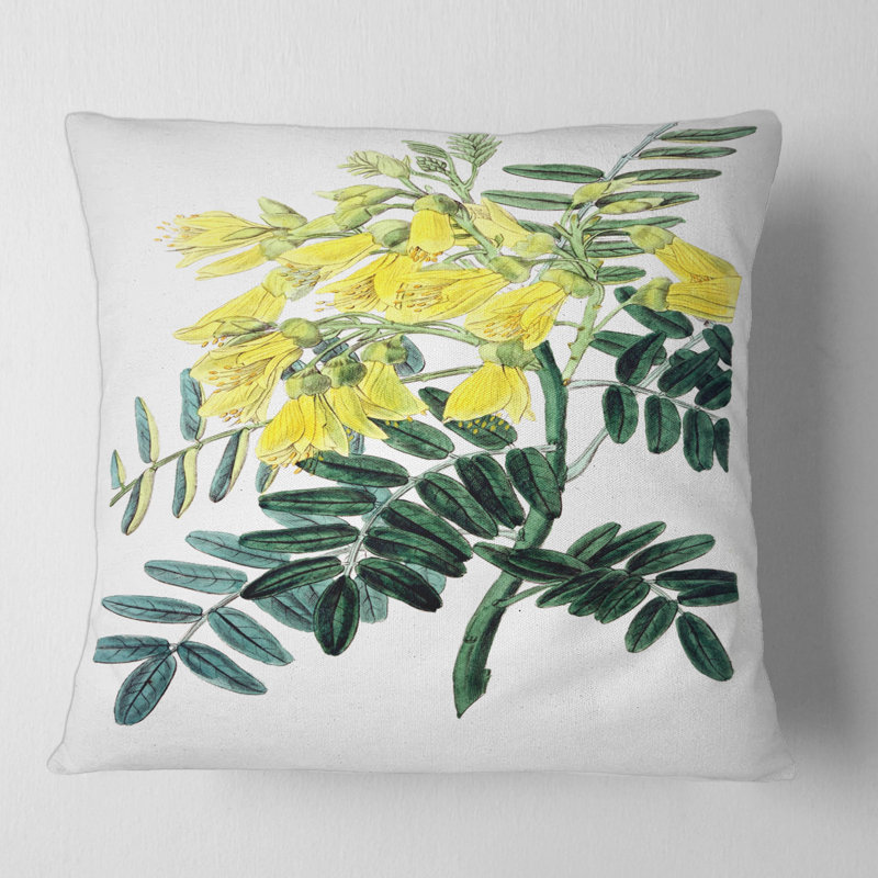 Housse et insert de coussin carré Flower II, 18" x 18"