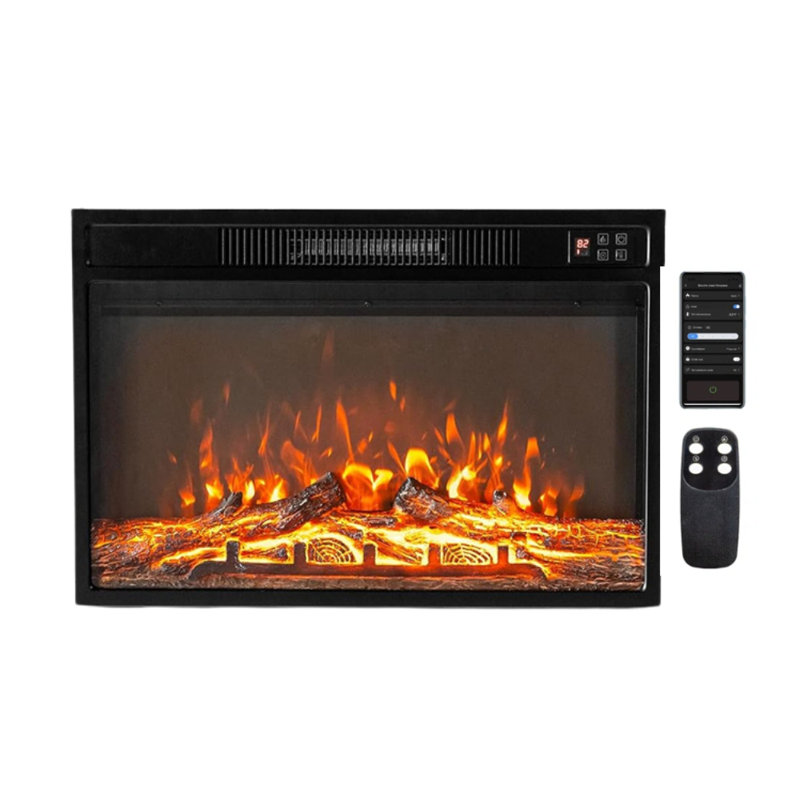 26 In. Electric Fireplace Insert With Wifi Function