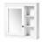 Bathroom Wall Mounted Mirror Cabinet - White, Modern And Practical Storage Solution Organization